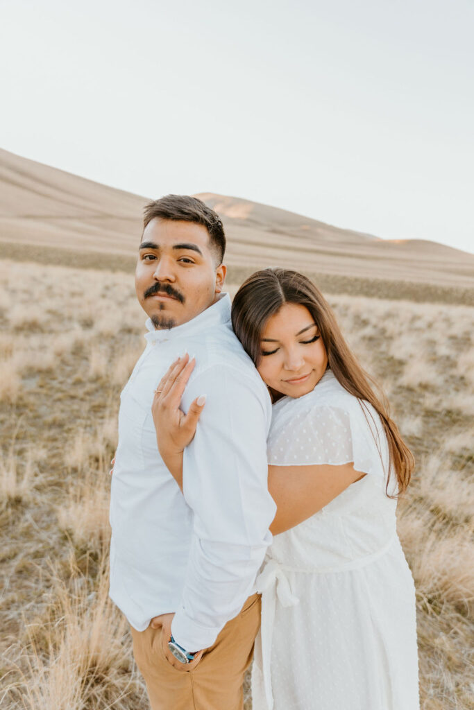 Romantic field engagement photos in WA