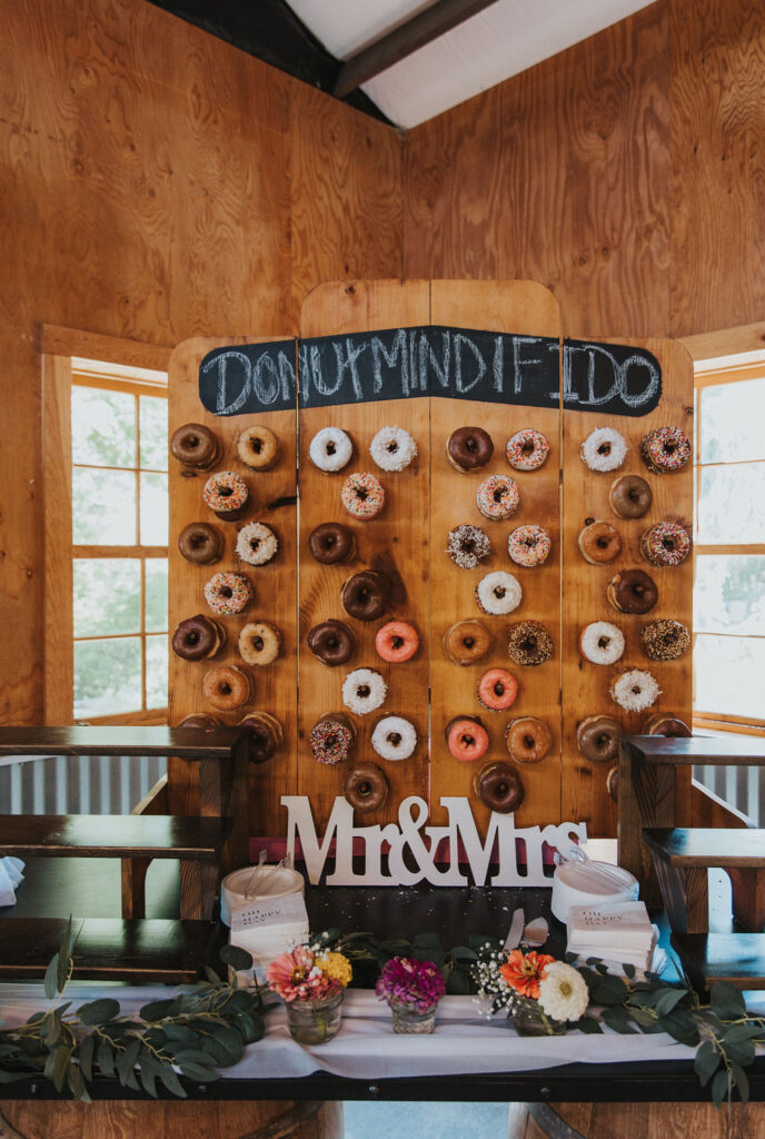 Donut wedding table
