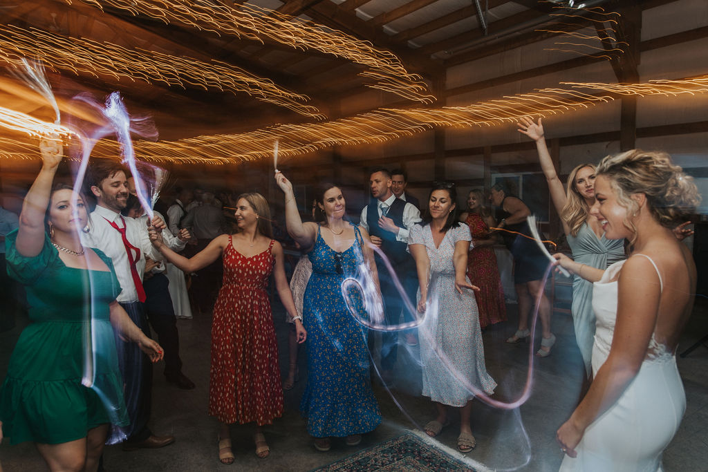Open dancing at wedding reception in Spokane Washington