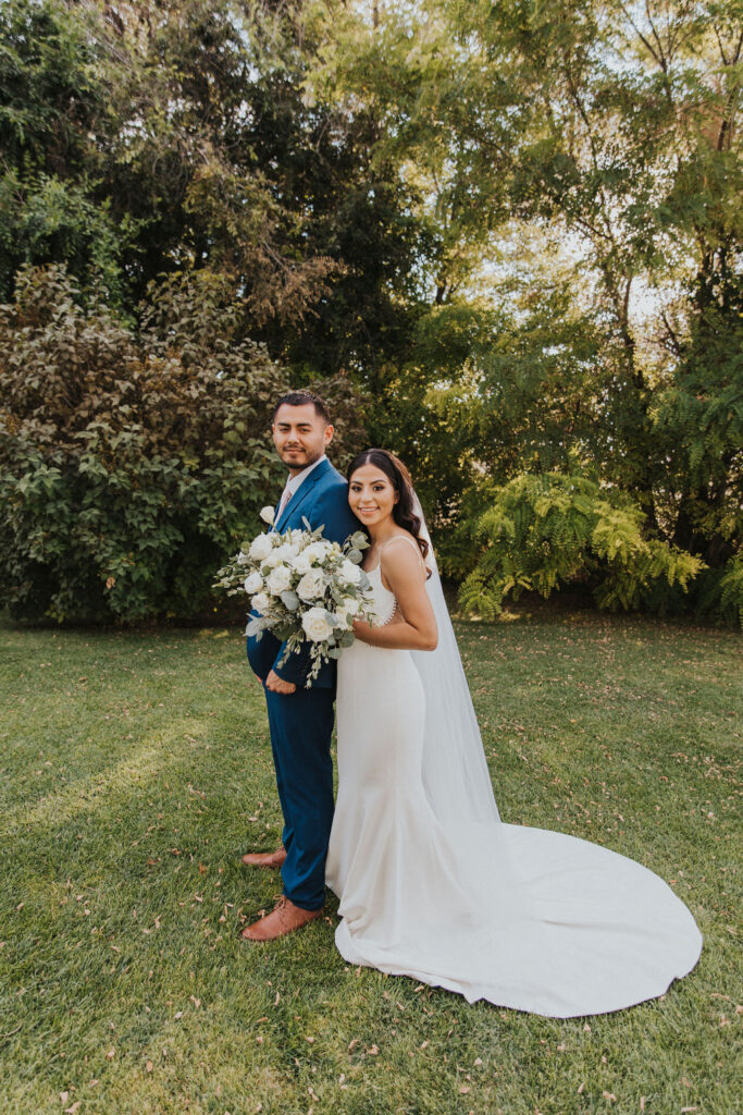 Outdoor bride and groom portraits in WA