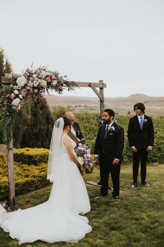 Cameo Heights Mansion wine country wedding ceremony