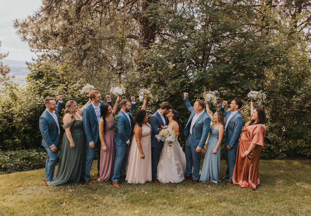 Wedding party photo