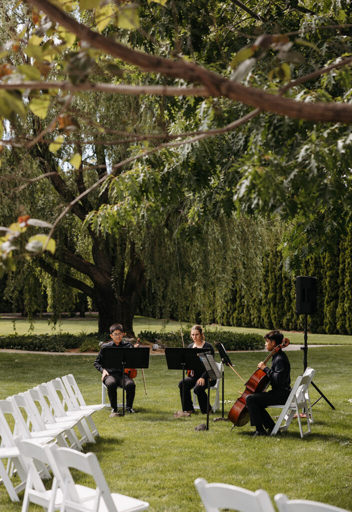 Outdoor Wedding and Reception at Promise Garden