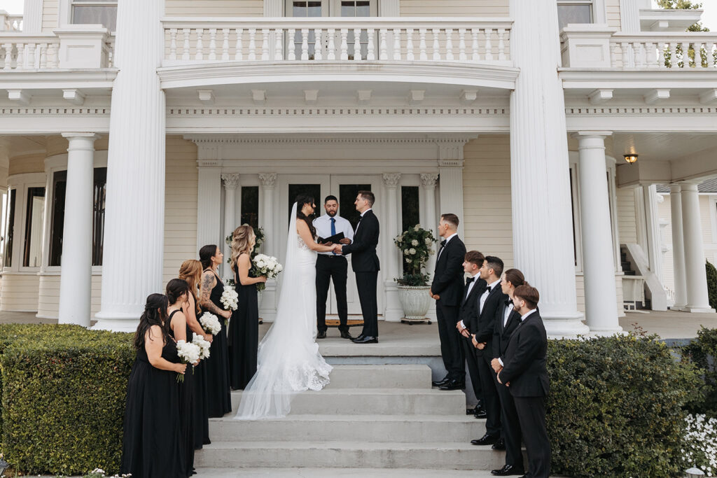 Moore Mansion wedding ceremony