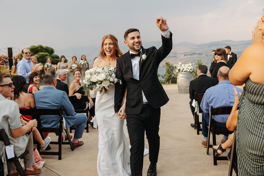 A Karma Vineyards Chelan wedding ceremony 