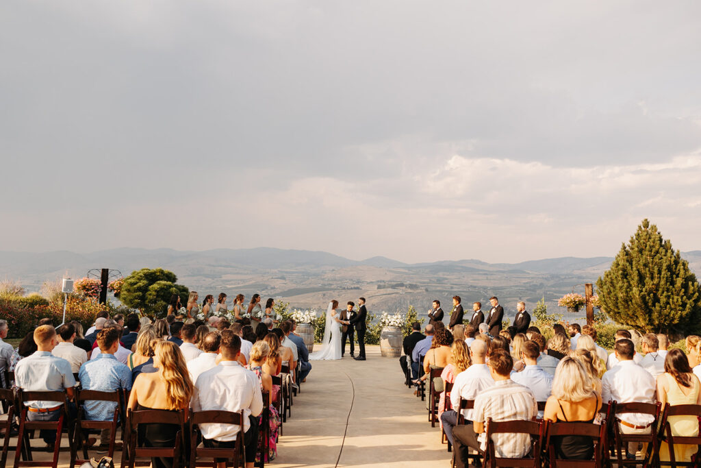 A Karma Vineyards Chelan wedding ceremony 