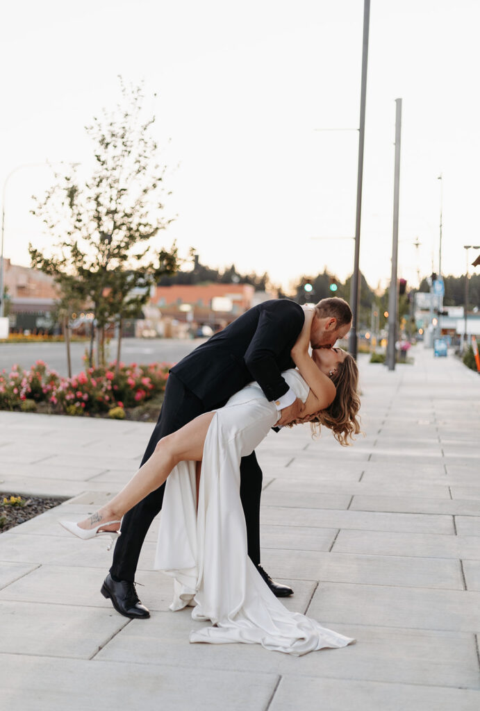Downtown Cle Elum wedding portraits