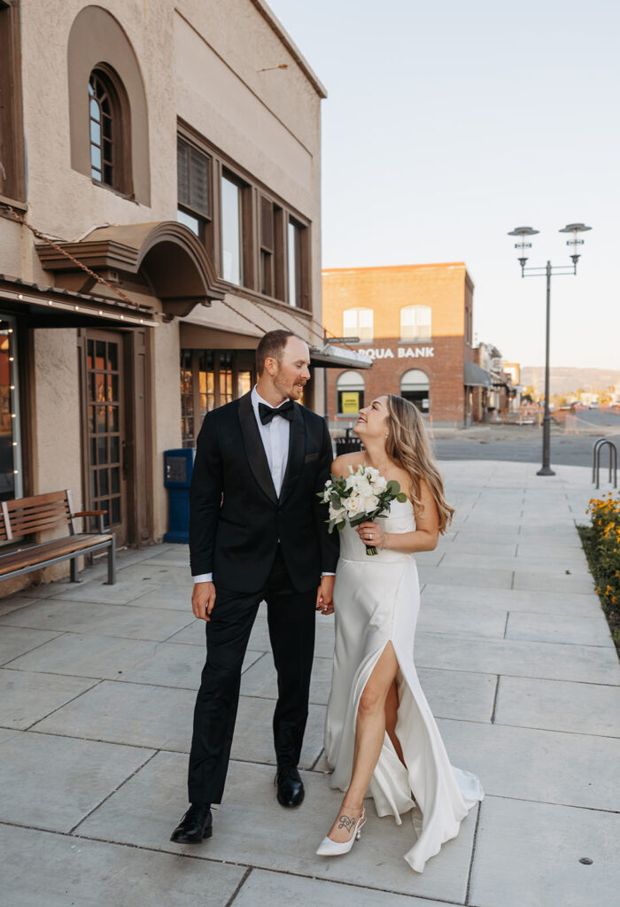 Downtown Cle Elum wedding portraits