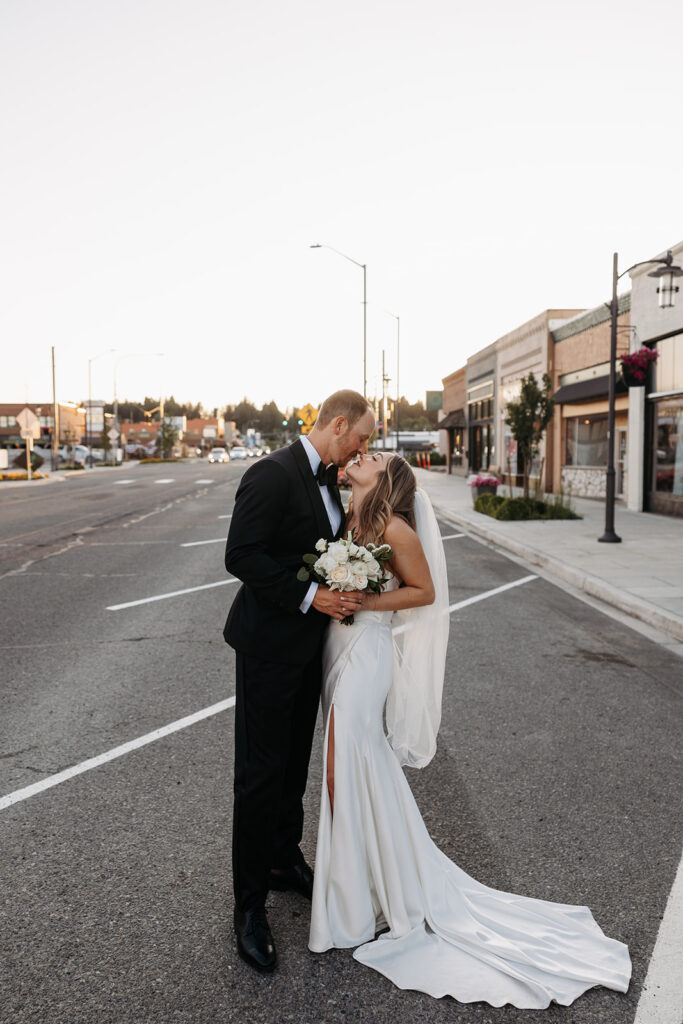 Downtown Cle Elum wedding portraits