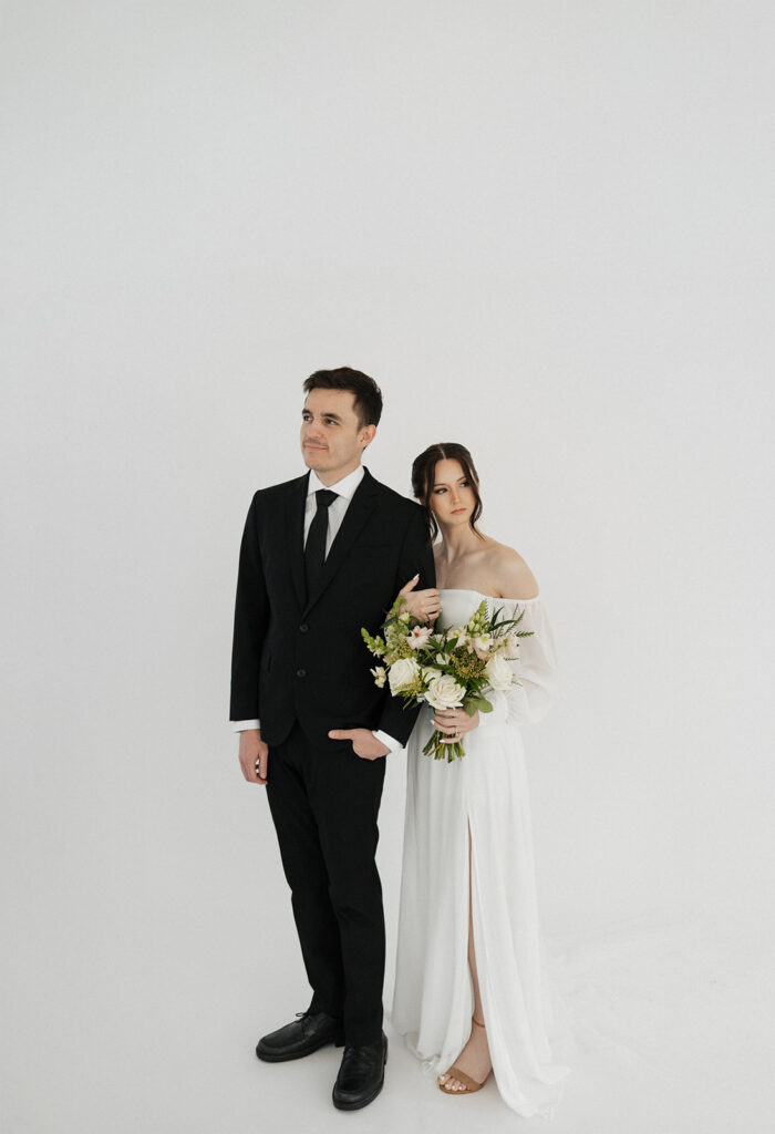 Studio bridal portraits at Casa Blanca Tri-Cities