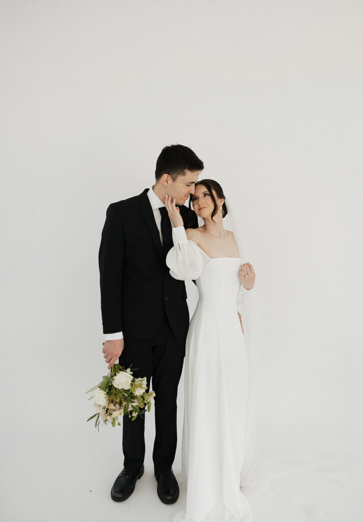 Studio bridal portraits at Casa Blanca Tri-Cities