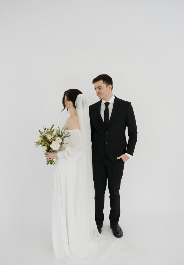 Studio bridal portraits at Casa Blanca Tri-Cities