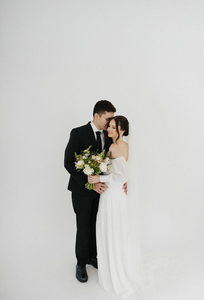 Studio bridal portraits at Casa Blanca Tri-Cities