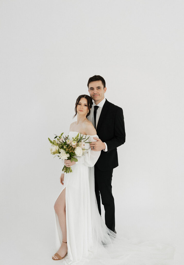 Studio bridal portraits at Casa Blanca Tri-Cities