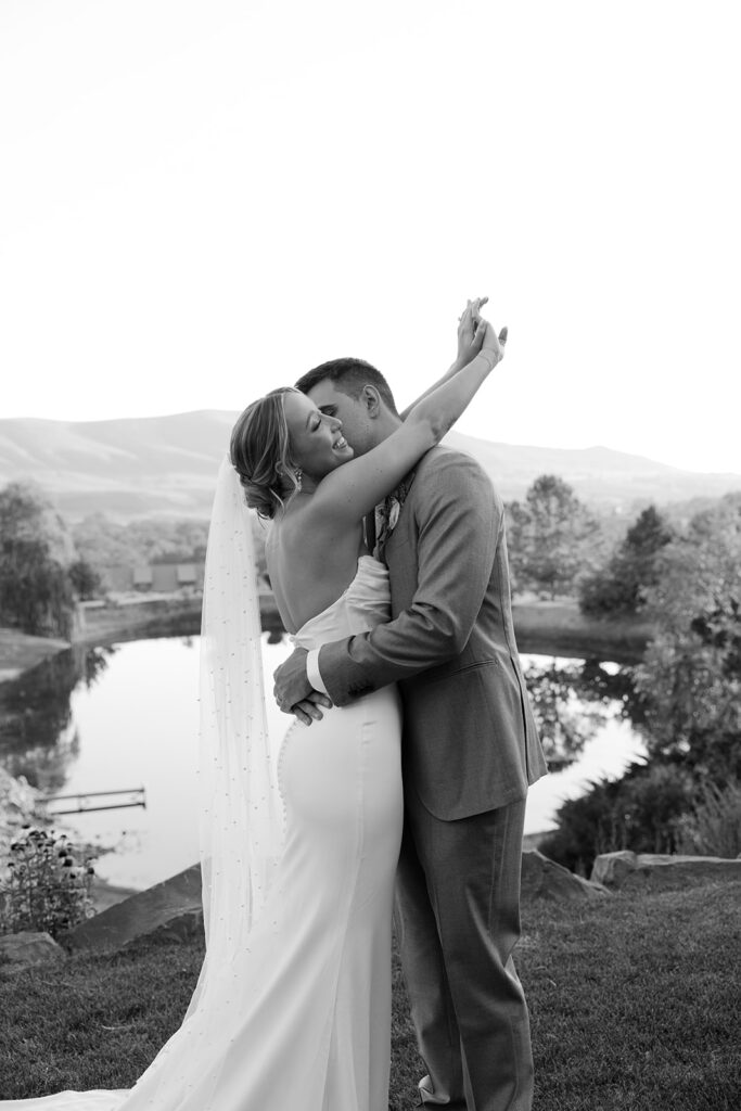 Winery wedding portraits in Washington