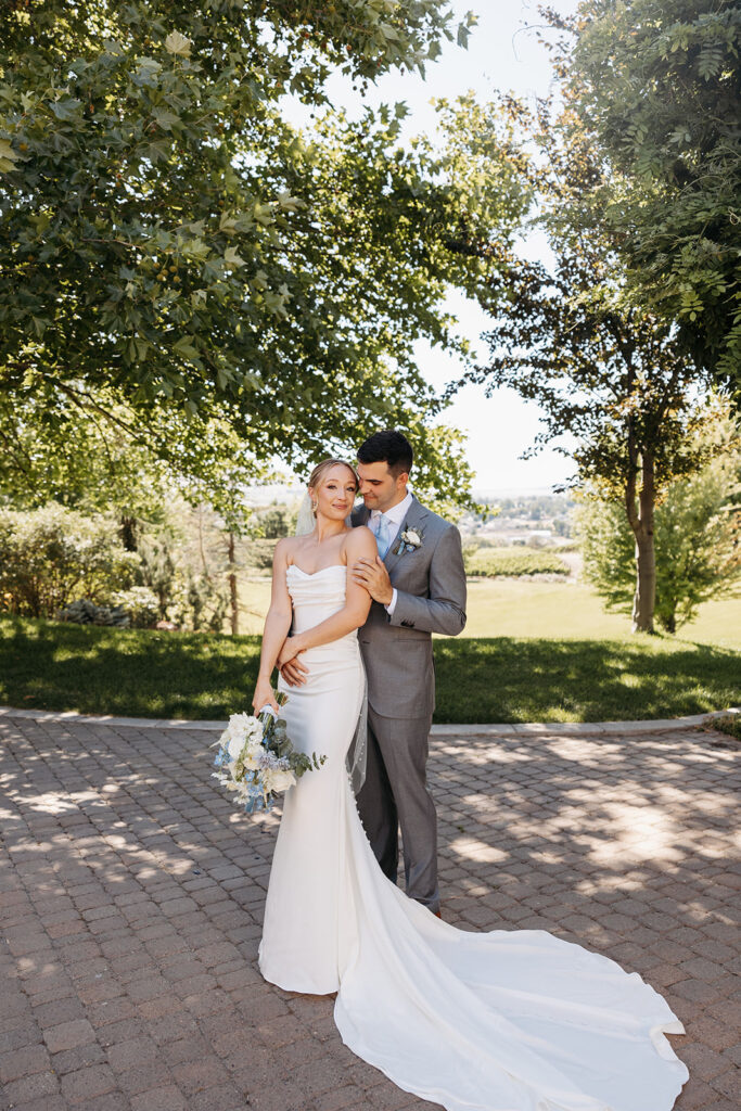 Winery wedding portraits in Washington