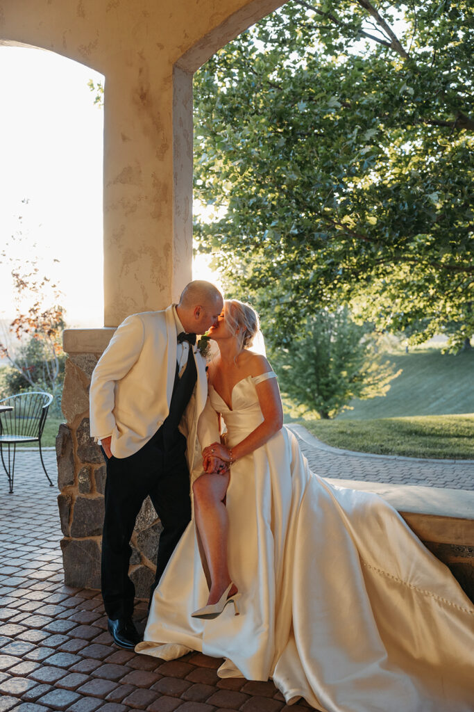 Winery wedding portraits in Washington