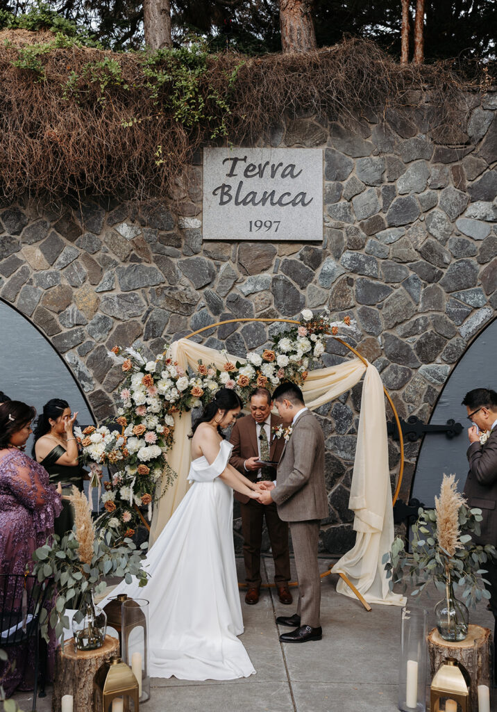 Terra Blanca Winery wedding ceremony