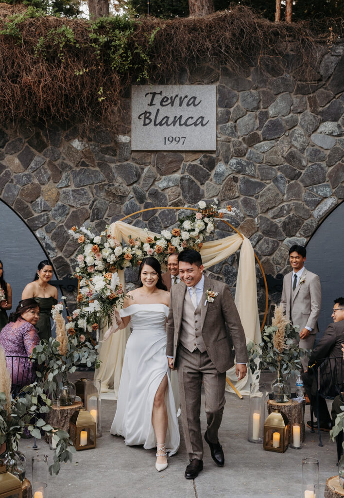 Terra Blanca Winery wedding ceremony