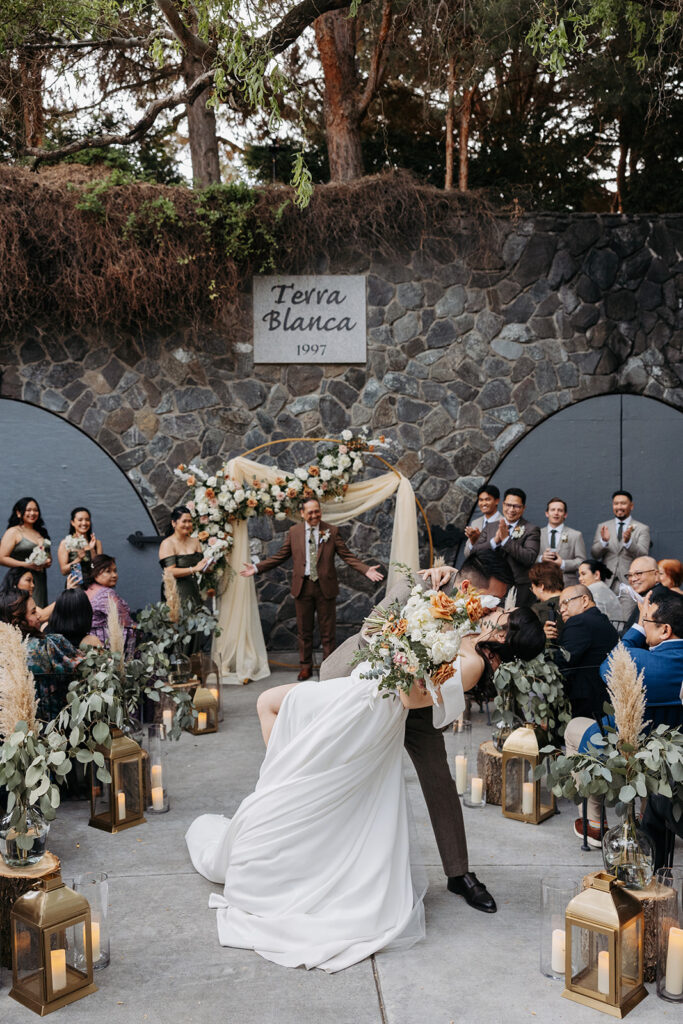 Terra Blanca Winery wedding ceremony