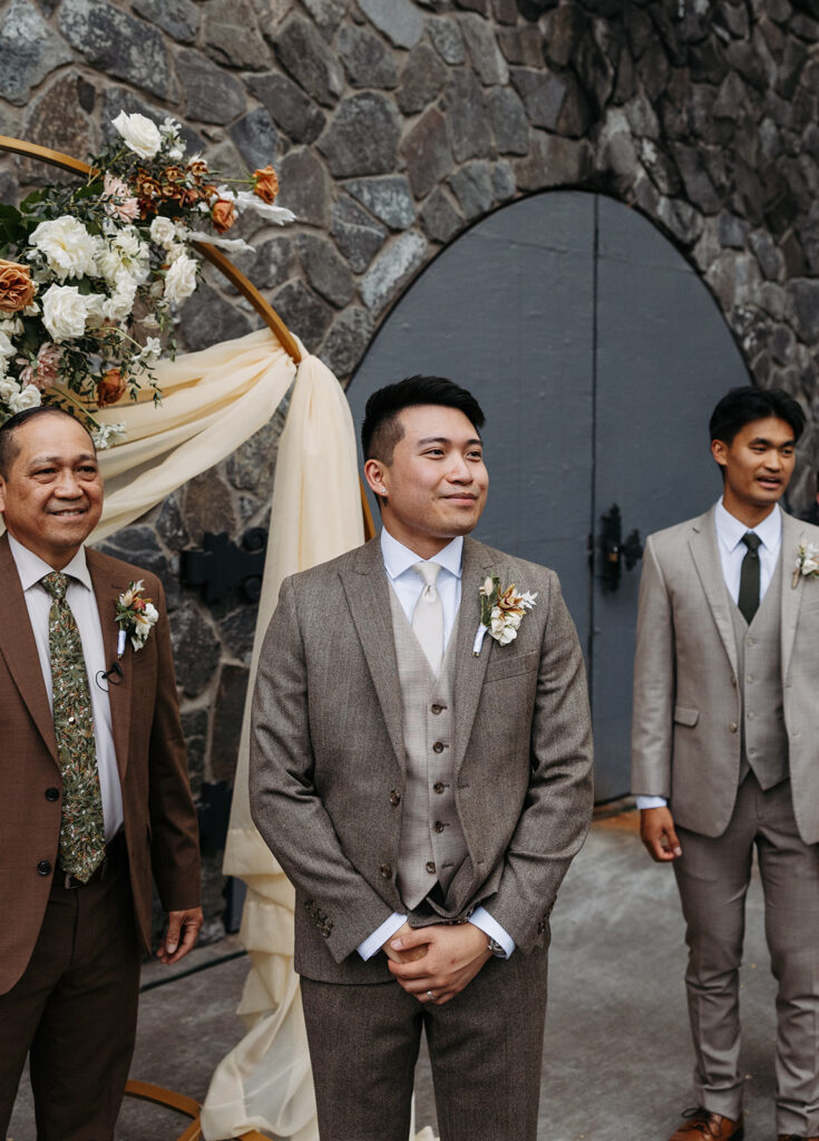 Terra Blanca Winery wedding ceremony