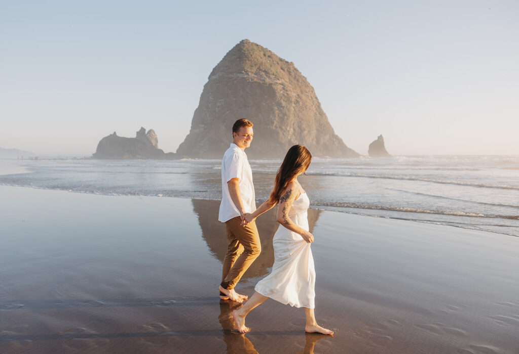 Cannon Beach engagement photos