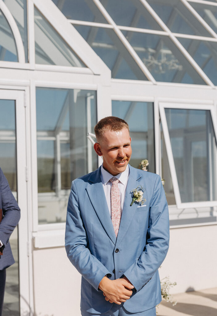 Wedding ceremony at The Greenhouse on Harvard