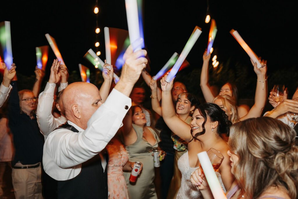 Dance party at a Washington barn wedding venue
