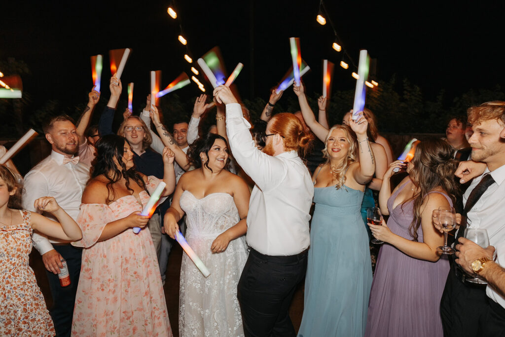 Dance party at a Washington barn wedding venue
