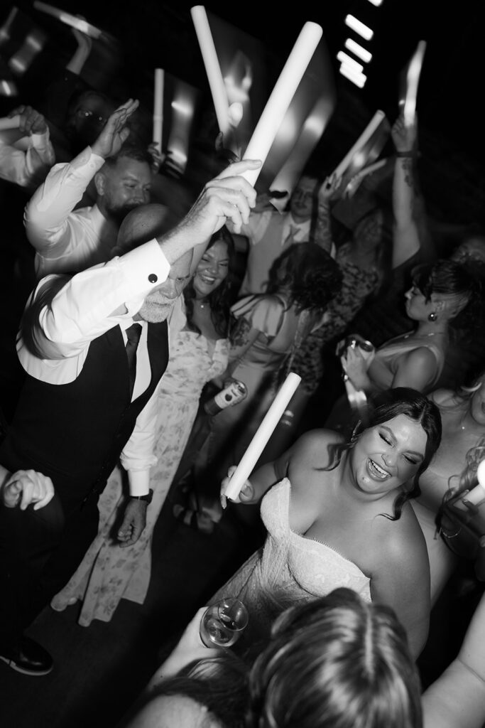 Dance party at a Washington barn wedding venue