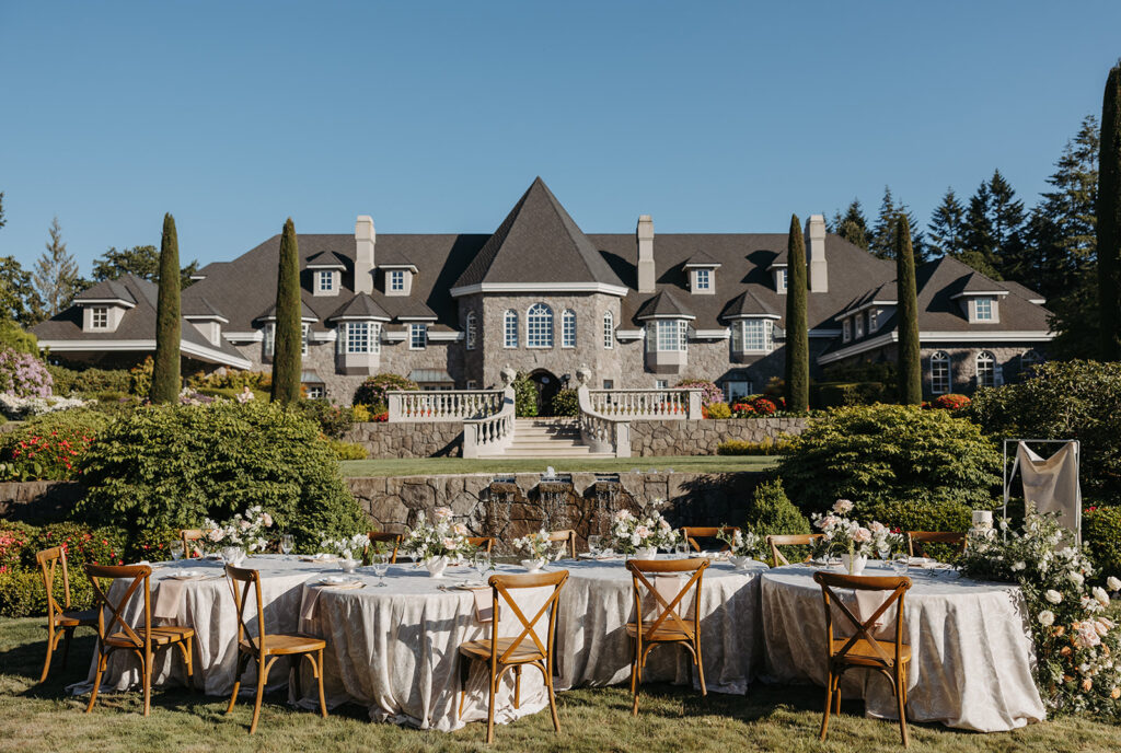 Chateau de Michellia Wedding Reception Table