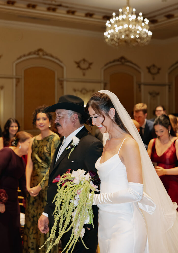 Historic Davenport Hotel Wedding ceremony