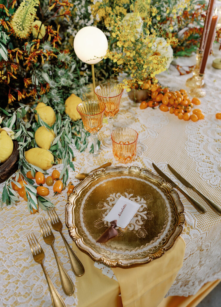 Getting married in Italy as an American on the Amalfi Coast with lemon decor