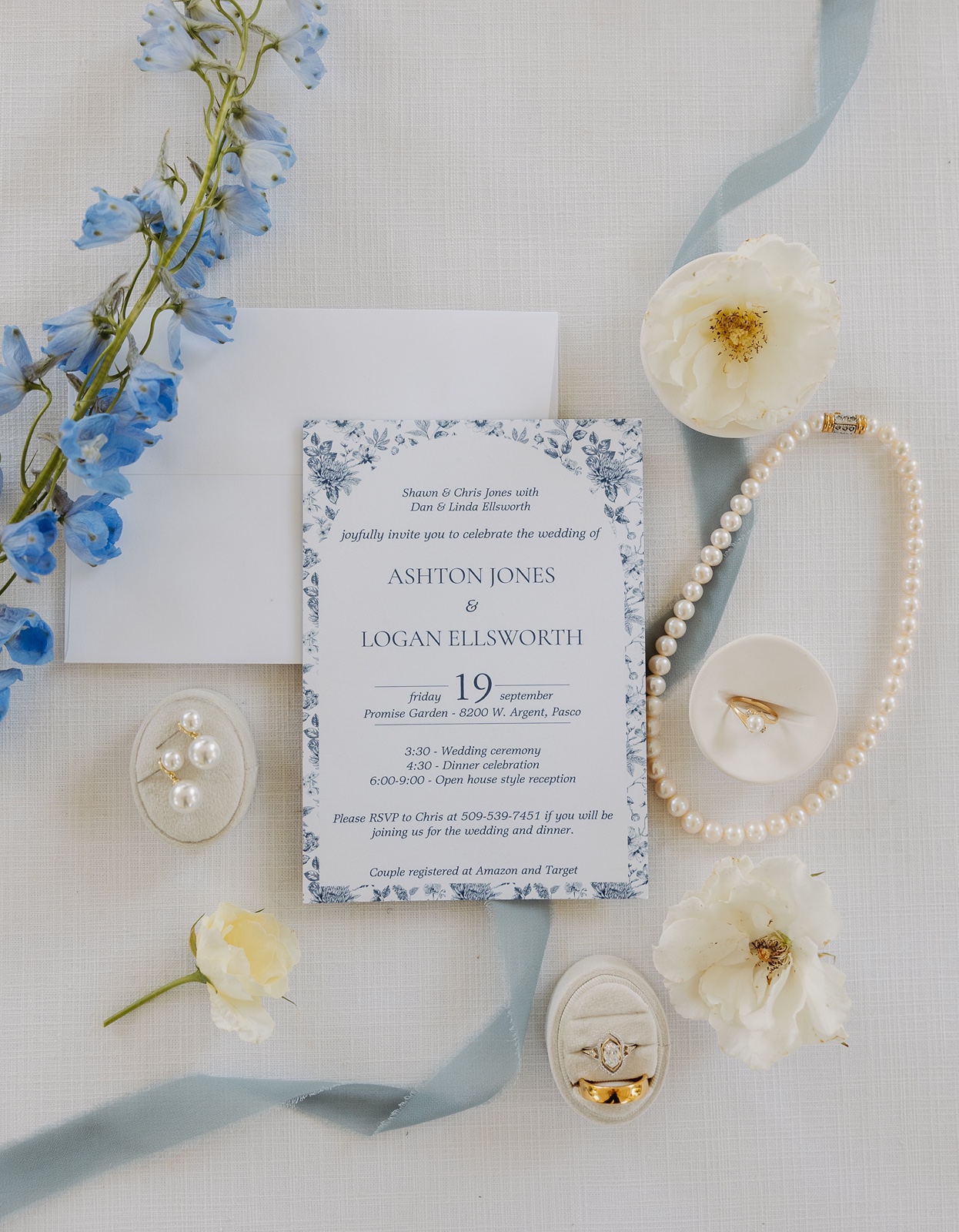 Promise Garden wedding invitation
